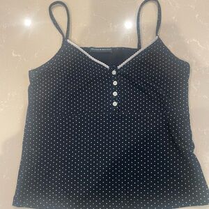 Brandy Melville Navy Dot tank top